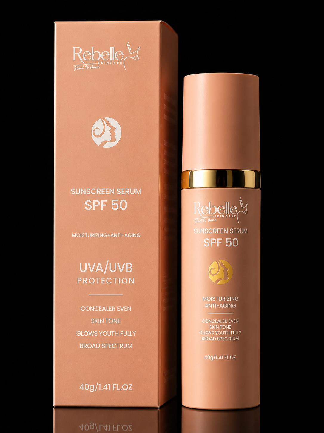 Rebelle Fondotinta-siero SPF 50+