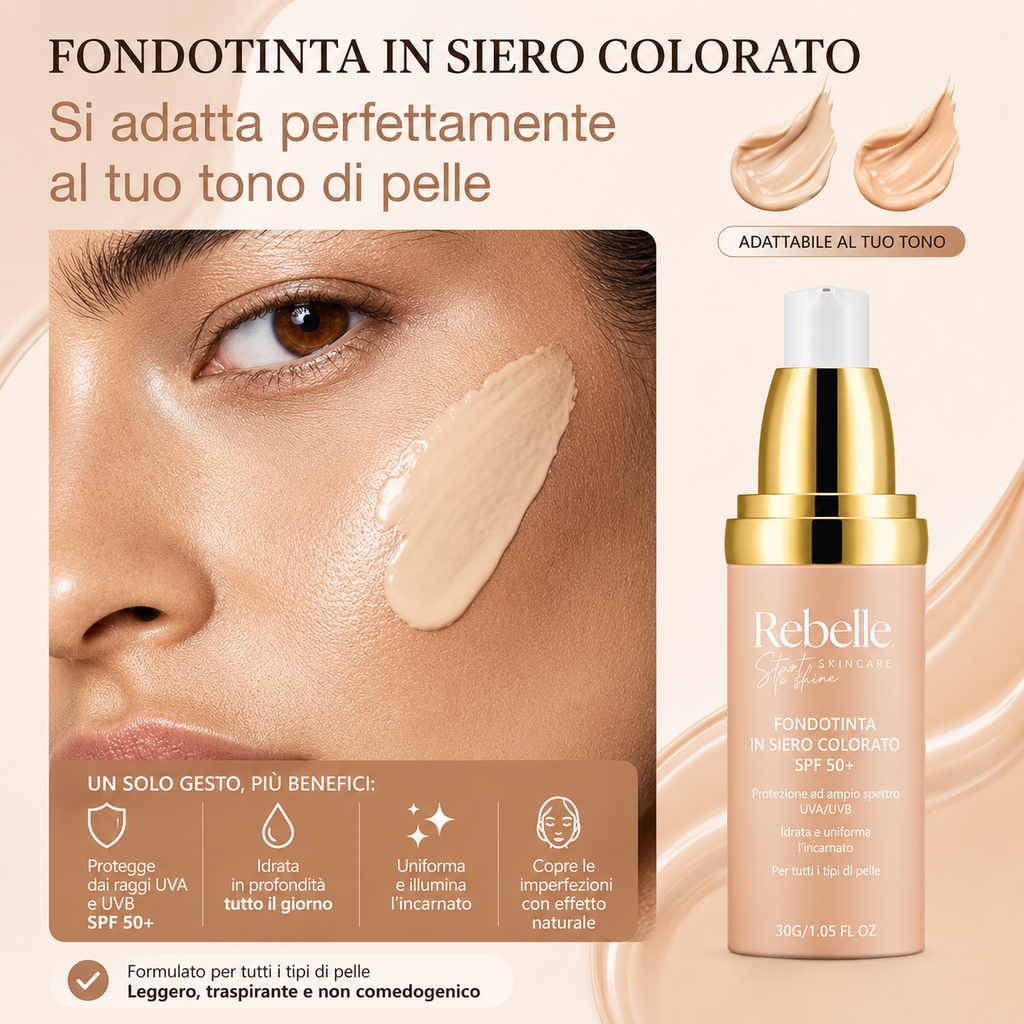 Rebelle Fondotinta-siero SPF 50+